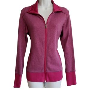 Columbia Womens Small Omni-Wick Full Zip Active Wear Sweatshirt Jacket Pink